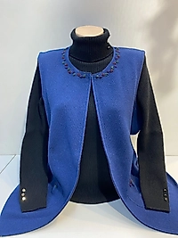 BONCUK İŞLEME YÜN YELEK