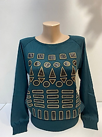 APLİK DETAY TRİKO BLUZ