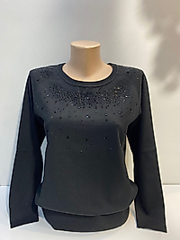 TAŞ DETAY TRİKO BLUZ