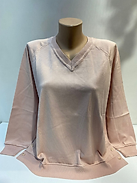 V YAKA BEZİNG TRİKO BLUZ