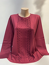 TAŞ DETAY TRİKO BLUZ