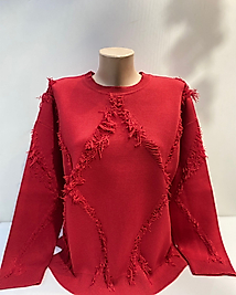 SAÇAKLI TRİKO KAZAK