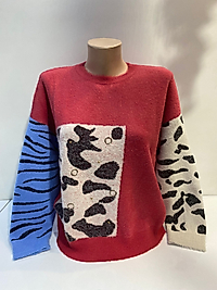LEOPAR DETAY TRİKO BLUZ