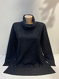 BALIKÇI SİMLİ DÜĞME DETAY TRİKO BLUZ