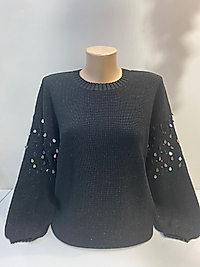 KOL PUL DETAY SİMLİ TRİKO