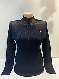 YAKA DETAY FİTİLLİ TRİKO KAZAK