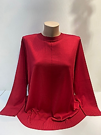 SIFIR YAKA NERVÜRLÜ TUNİK TRİKO