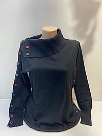 DÜĞME YAKA DETAY TUNİK TRİKO